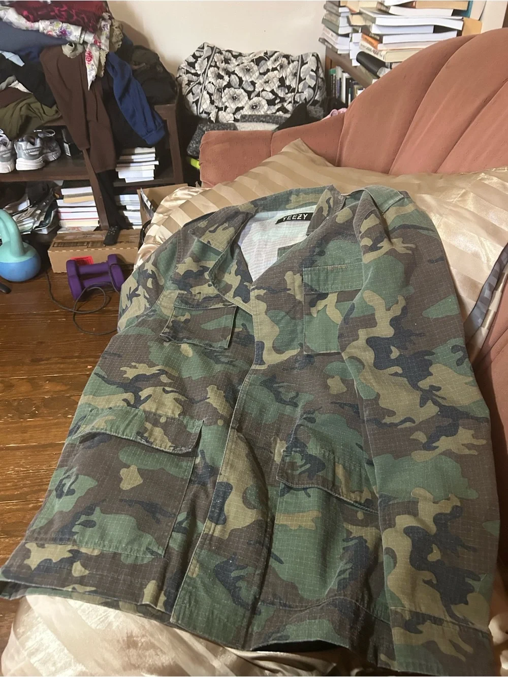 Yeezy Pablo Red Letter Camo Military Print Large
